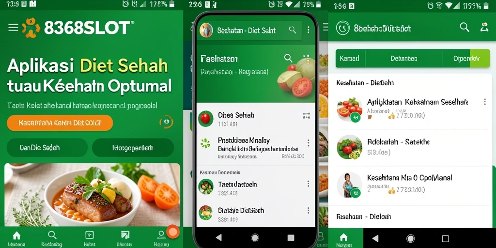 Antarmuka aplikasi Diet Sehat 8368SLOT yang intuitif.