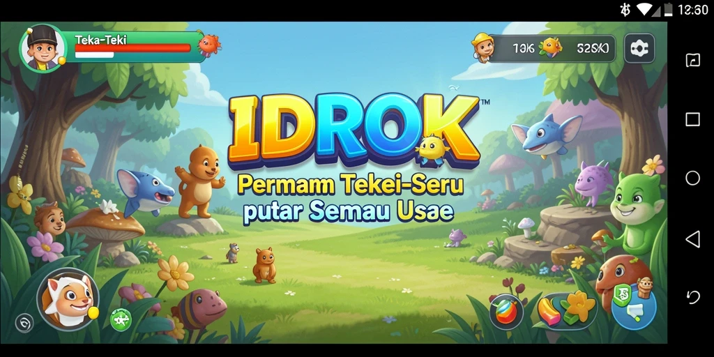Tampilan antarmuka game Teka-Teki yang menarik dan intuitif.