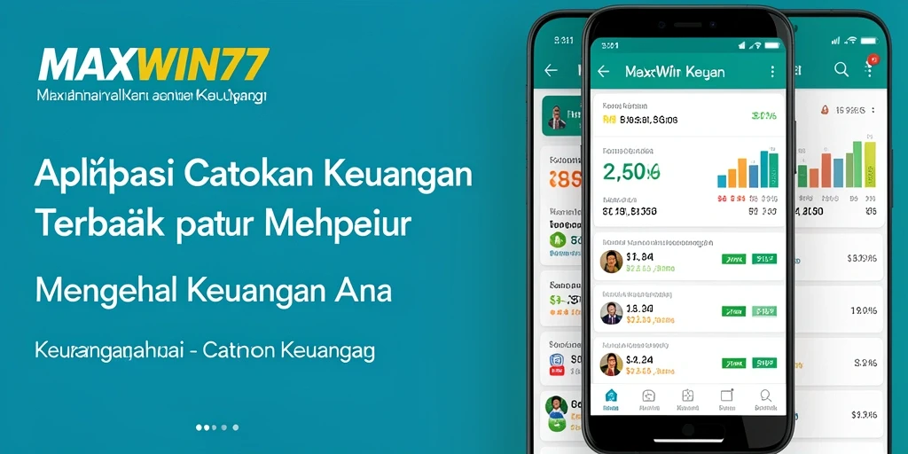 Antarmuka fungsional MAXWIN77 untuk mencatat keuangan.