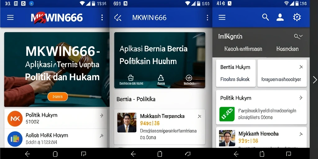Tampilan antarmuka aplikasi MKWIN666 yang modern dan informatif.